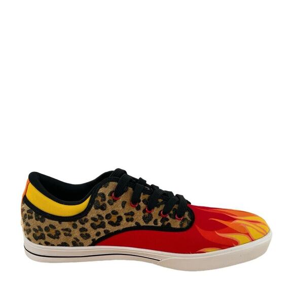 Vlado Spectro 3 Limited Edition Flames Mens Shoes Size 7.5 Leopard Print Red - Picture 3 of 14